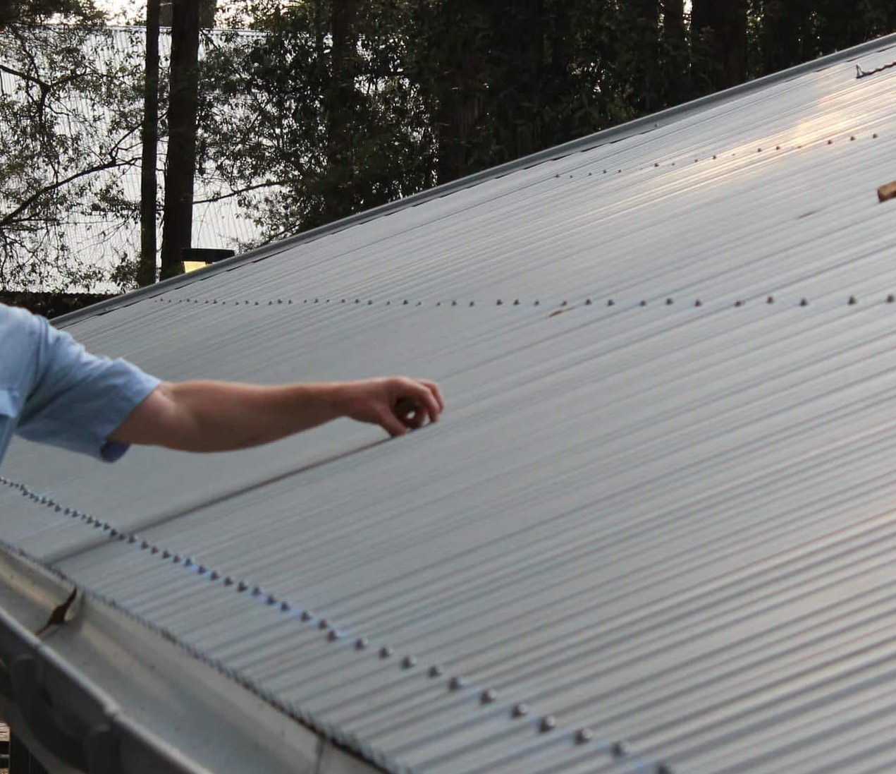 Roof maintenance work